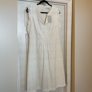 Cream/off-white crochet dress from Boden